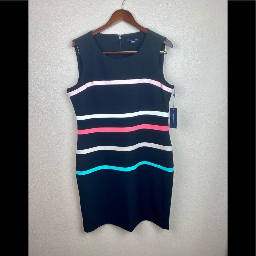 Tommy Hilfiger Women's Stripe Sheath Dress SZ 16 NWT99 (Sheath Dress)